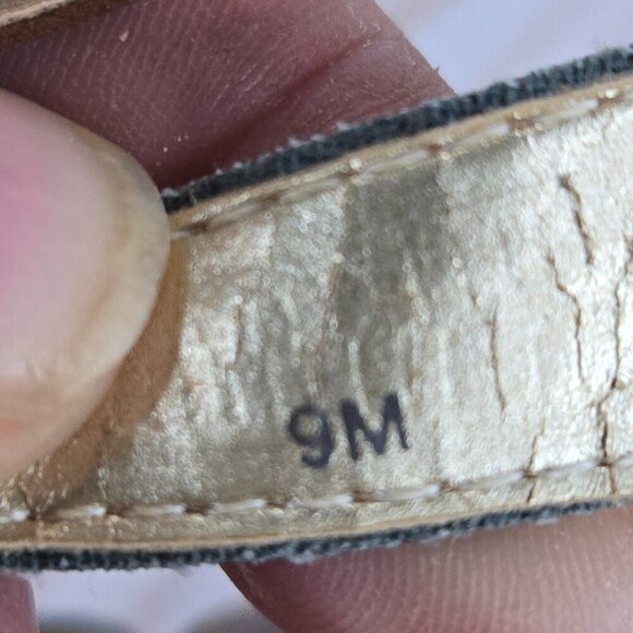 Guess brown leather gladiator lace up slingback cork platform wedges size 9M - Picture 7 of 11